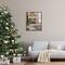 Stupell Industries Cozy Christmas Fireplace Tree Framed Floater Canvas Wall Art